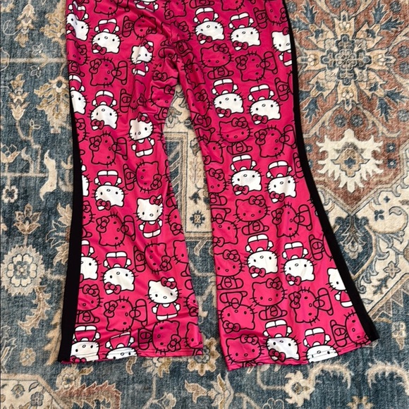 SHEIN 3XL Fuchsia Hello Kitty Lounge Flare Pants - Picture 9 of 14